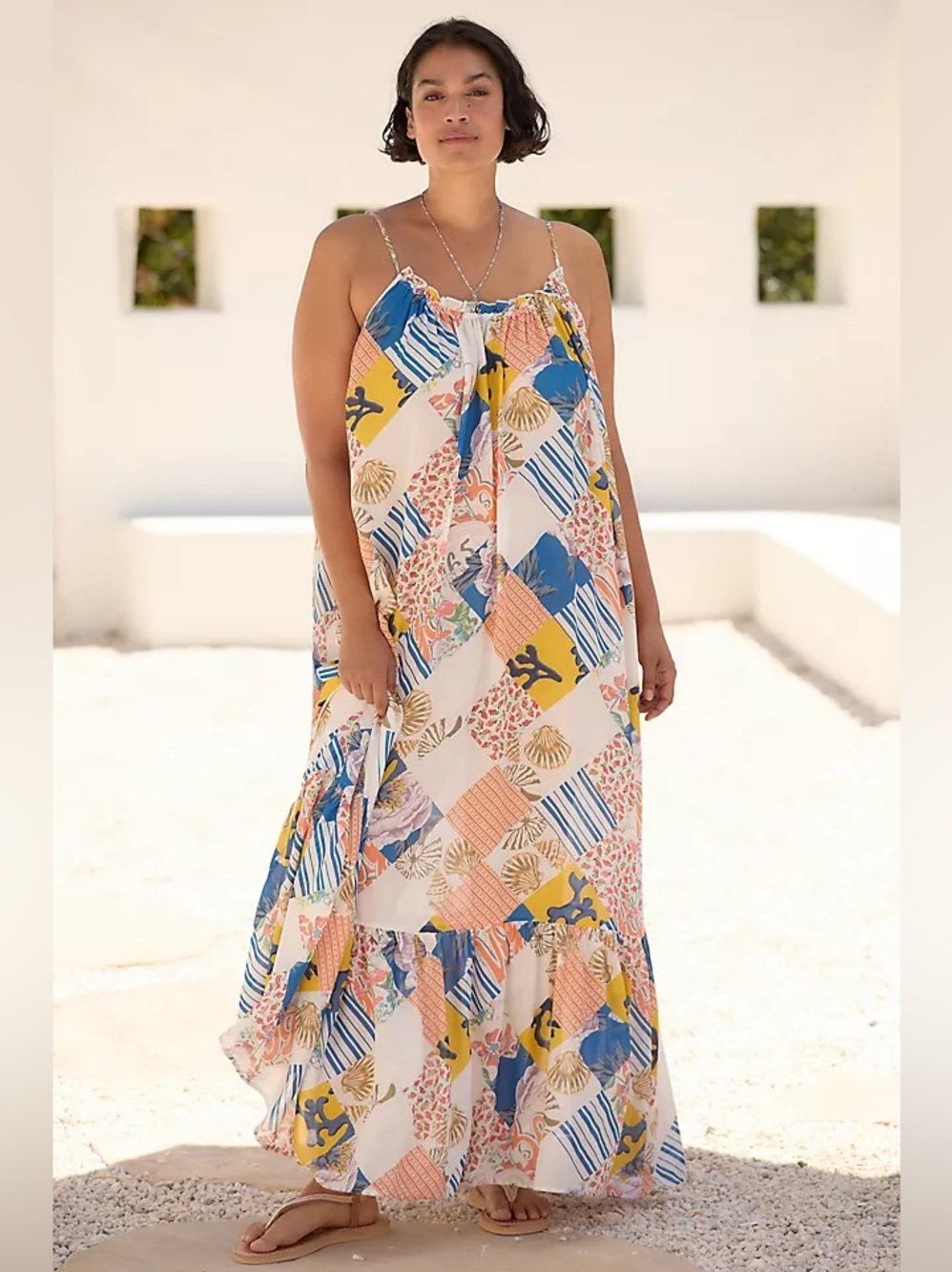NWOT Anthropologie Malika Printed Dress Size 2X